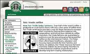 Starbucks website