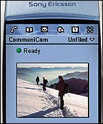 Close-up of the P800, SonyEricsson
