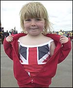 Abigail Lee, aged four, at Llanellis Millennium Coastal Park
