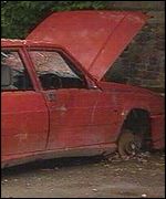 Abandoned car