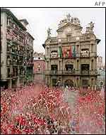 Pamplona bull run