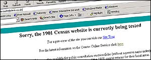 Census website, starting to work again