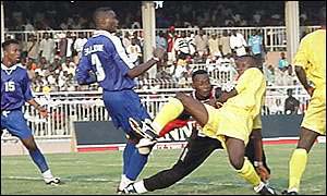 Sierra Leone v Ghana in the 2002 World Cup qualifiers