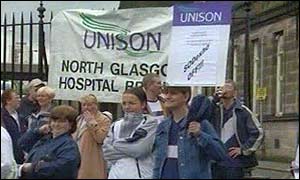 Striking workers