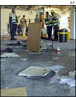 Bombed cafeteria