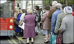Bus queue
