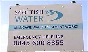 Scottish Water sign