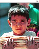 Afghan refguee boy