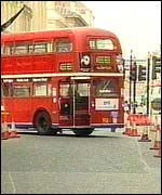 Bus gets stuck