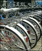 Bikes at a shop