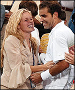 Pete Sampras and wife Bridgette Wilson