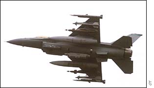 F-16 fighter jet