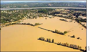 Floods at Aramon