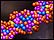 Computer generated model of human DNA