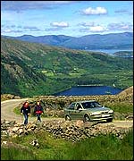 Irish hill walkers