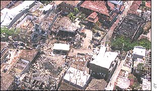 Blast site in Bali
