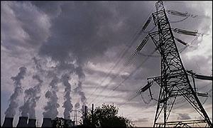Electricity pylons