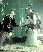underwater wedding