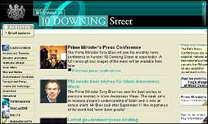 Number 10 website