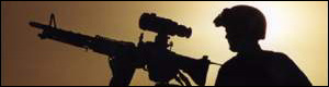 US soldier in Kuwait
