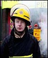 A picket line in West Belfast