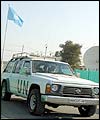 UN weapons inspectors' car