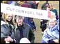 Fuel tax protesters in Hyde Park, London