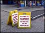 Empty London forecourt (PA)