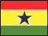 Three horizontal stripes in red, gold and yellow with black star in the centre