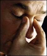 Depressed man