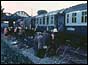 Photograph of the fire-damaged Penzance to Paddington sleeper