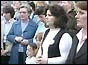 Women praying for Francis Hughes