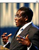Zimbabwe President Robert Mugabe