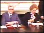 Garret FitzGerald and Margaret Thatcher signing agreeement