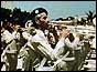 A miilitary band plays at the state funeral of those killed in the attempted coup