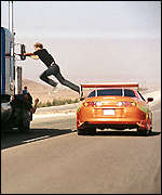 Street racing scene