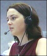 Call centre worker