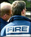 Firemen on the picket line
