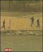 Iraqis running away