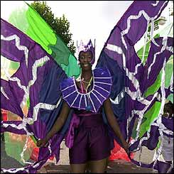 Costumed dancer