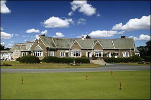The clubhouse at Ganton, Yorkshire, venue for the 2003 Walker Cup.