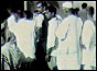 Voters queuing