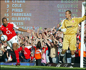 Henry scores again