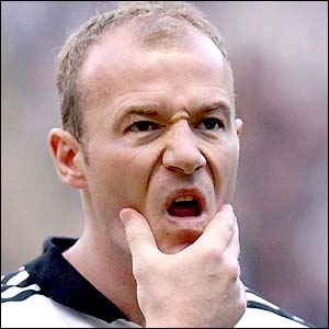 Alan Shearer looks disappointed after 0-0 draw