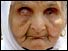 Blind elderly lady