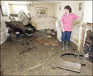 Interior damage