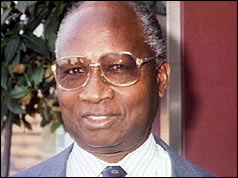 Dawda Kairaba Jawara pictured in 1993
