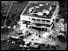 Aerial view of officers' mess