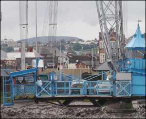 Cars being transported across the Usk in Newport, sent in by John Parker from Heath