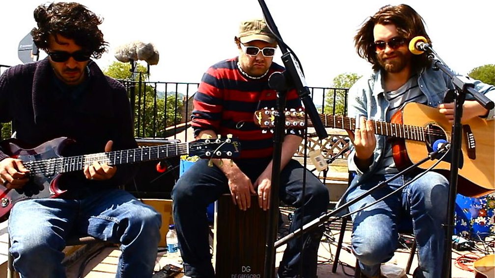 Guillemots perform for Lauren Laverne at Glastonbury, 2011